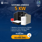 Sistema Solar Hibrido 5kW con Bateria Dyness 5kWh